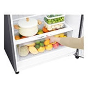 LG 547L Top Freezer Fridge in Platinum Silver Finish , GN-C702HLCC