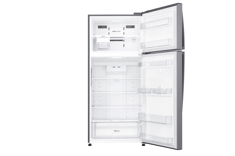 LG 547L Top Freezer Fridge in Platinum Silver Finish , GN-C702HLCM