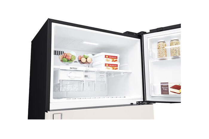 LG 547L Top Freezer Fridge in Beige, GN-C702HQCM