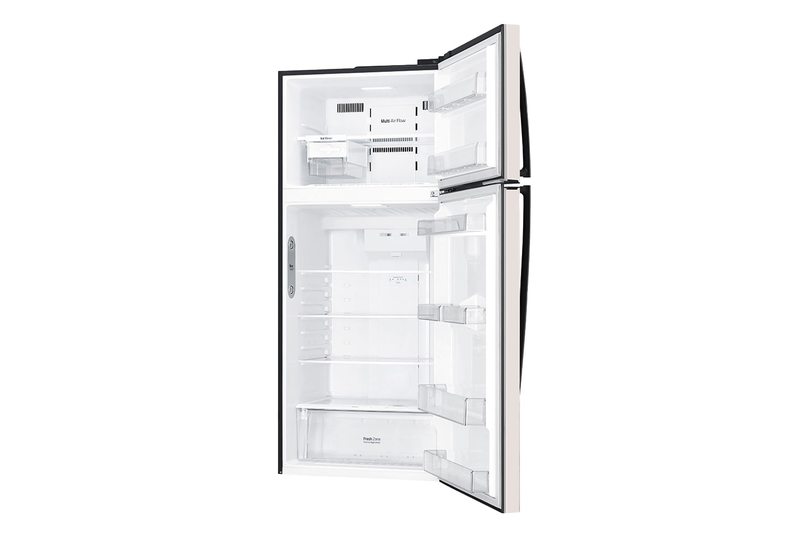 LG 547L Top Freezer Fridge in Beige, GN-C702HQCM