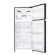 LG 547L Top Freezer Fridge in Black Curved Glass Finish , GN-C702SGGC