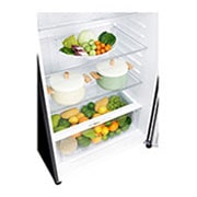 LG 547L Top Freezer Fridge in Black Curved Glass Finish , GN-C702SGGC