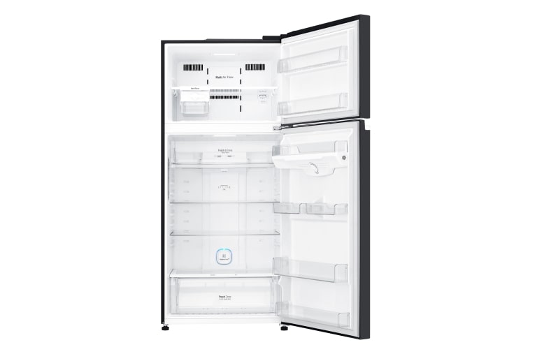 LG IEC Gross 547L Black Curved Class Top Freezer with Inverter Linear Compressor &  DoorCooling+, GN-C702SGGU
