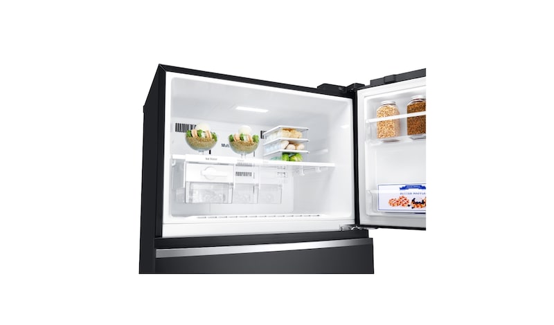 LG IEC Gross 547L Black Curved Class Top Freezer with Inverter Linear Compressor &  DoorCooling+, GN-C702SGGU