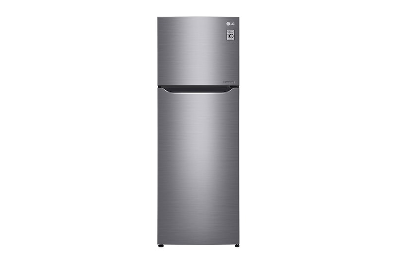 Front view of 272L Top Freezer Fridge in Dark Graphite Steel GN-G272SLCB