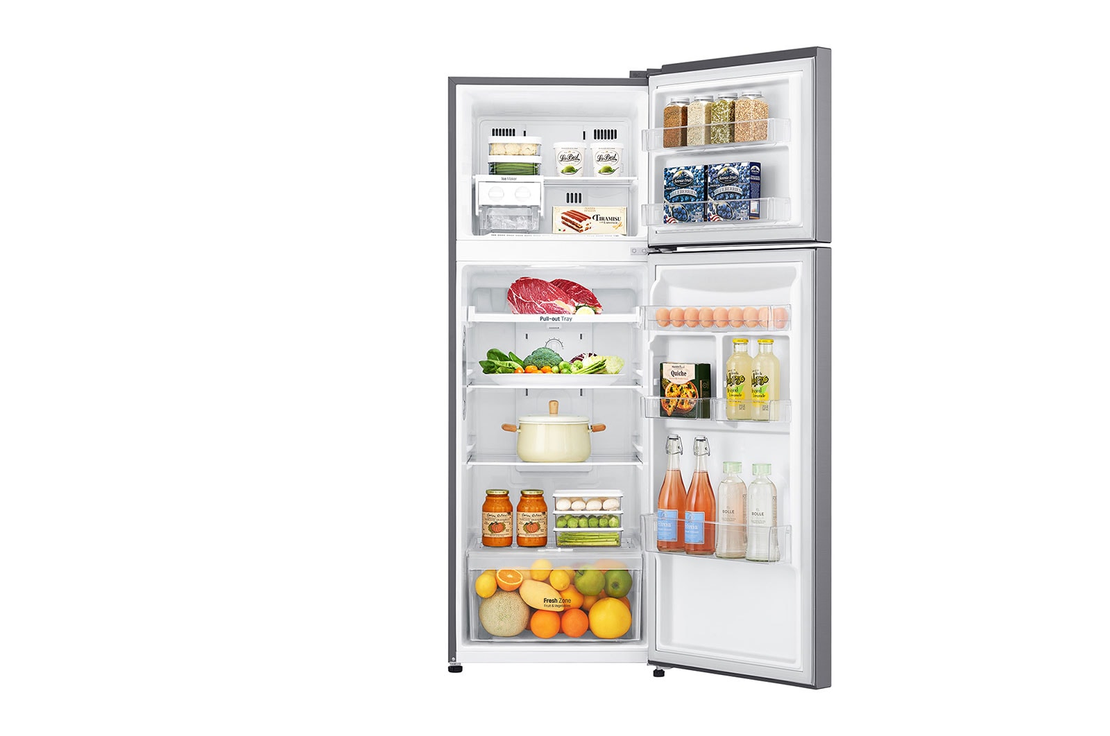 LG 272L Top Freezer Fridge in Dark Graphite Steel, GN-G272SLCB