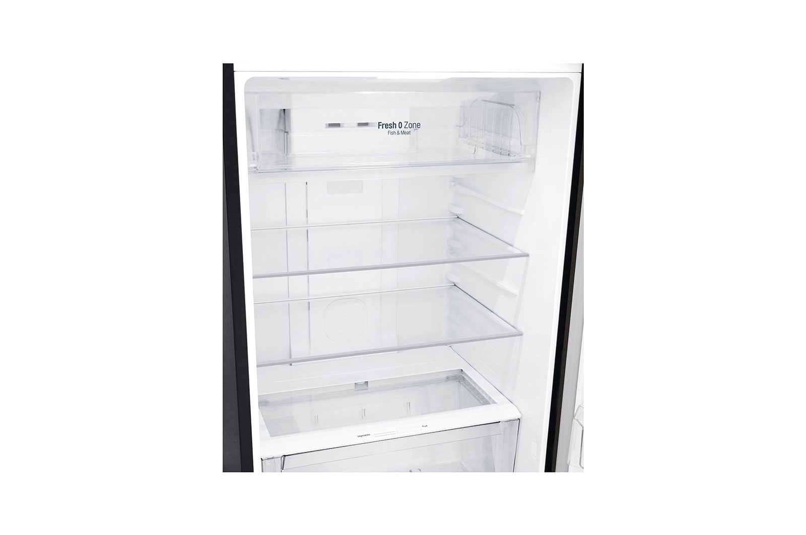 LG 437L Top Freezer Fridge in Black Metal Finish , GN-H432HXHC