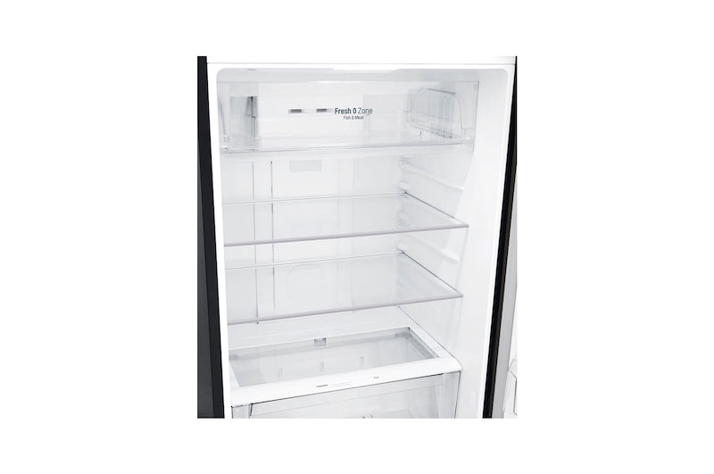 LG 437L Top Freezer Fridge in Black Metal Finish , GN-H432HXHC