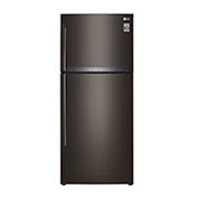 Front view of 437L Top Freezer Fridge in Black Metal Finish  GN-H432HXHC