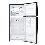 LG 437L Top Freezer Fridge in Black Metal Finish , GN-H432HXHC