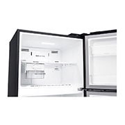 LG 437L Top Freezer Fridge in Black Metal Finish , GN-H432HXHC