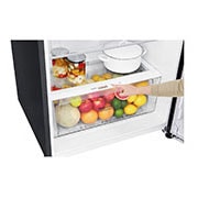 LG 437L Top Freezer Fridge in Black Metal Finish , GN-H432HXHC