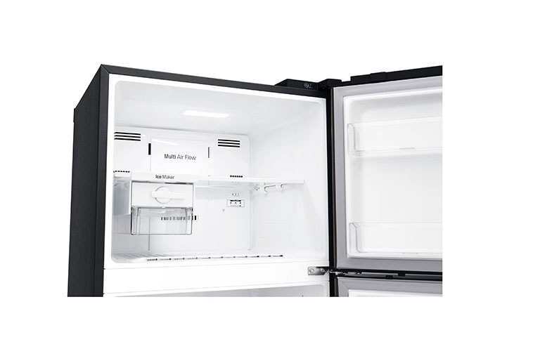 LG IEC Gross 437L Black Steele TOP FREEZER with Inverter Linear Compressor & DoorCooling+, GN-H432HXHU