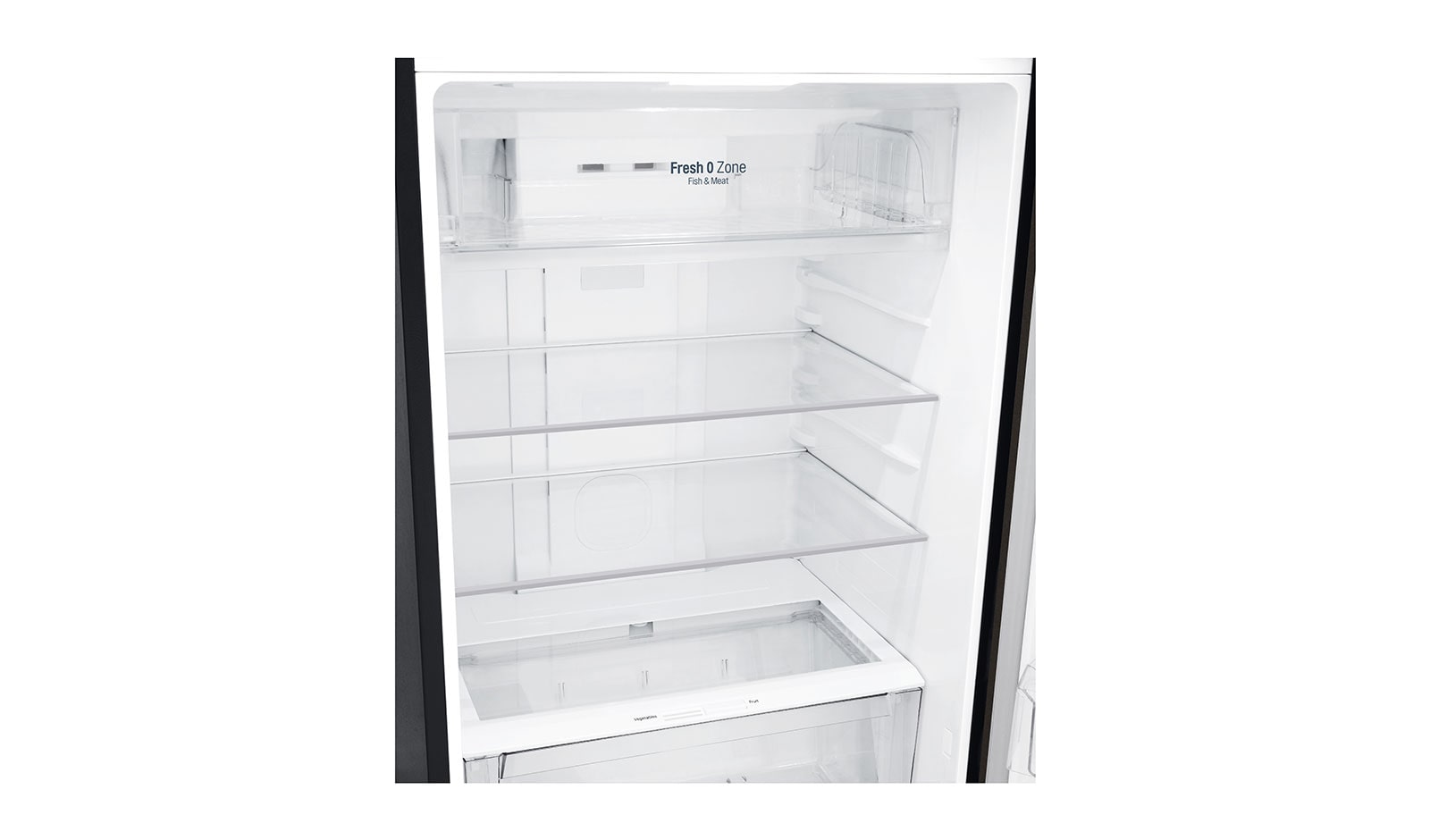 LG IEC Gross 437L Black Steele TOP FREEZER with Inverter Linear Compressor & DoorCooling+, GN-H432HXHU