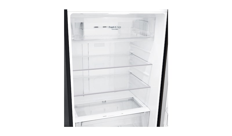 LG IEC Gross 437L Black Steele TOP FREEZER with Inverter Linear Compressor & DoorCooling+, GN-H432HXHU
