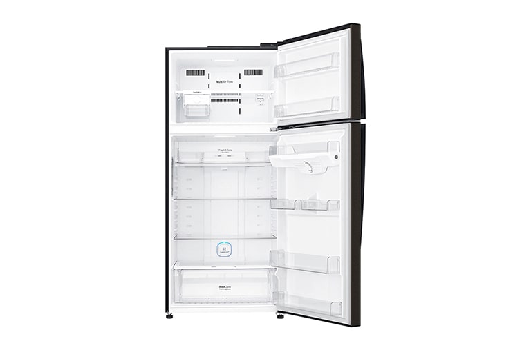 LG IEC Gross 516L Black Steel Top Freezer with Inverter Linear Compressor & DoorCooling+, GN-H602HXHU