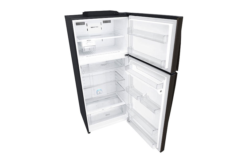 LG 547L Top Freezer Fridge in Black Metal Finish , GN-H702HXHC