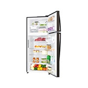 LG IEC Gross 547L Black Metal Top Freezer with Inverter Linear Compressor & DoorCooling+, GN-H702HXHU