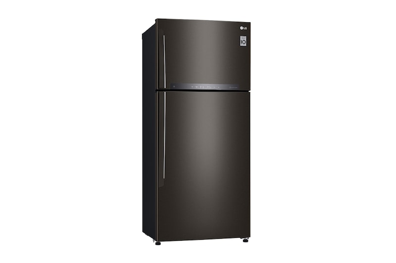 LG IEC Gross 547L Black Metal Top Freezer with Inverter Linear Compressor & DoorCooling+, GN-H702HXHU