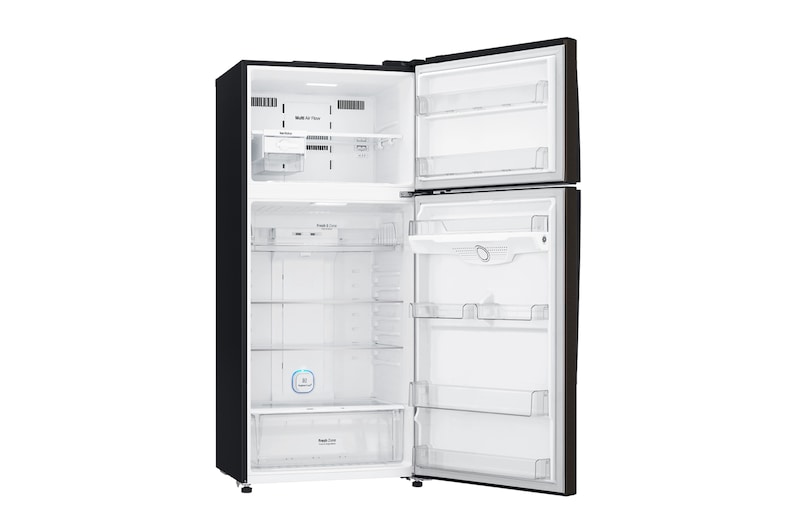 LG IEC Gross 547L Black Metal Top Freezer with Inverter Linear Compressor & DoorCooling+, GN-H702HXHU