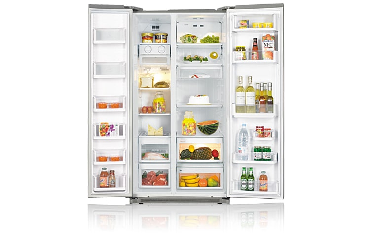 LG 641L Stainless Steel Side By Side Fridge, GR-B227SSJ