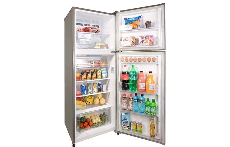 LG 390L Platinum Silver Top Mount Fridge, GR-B403RLCH