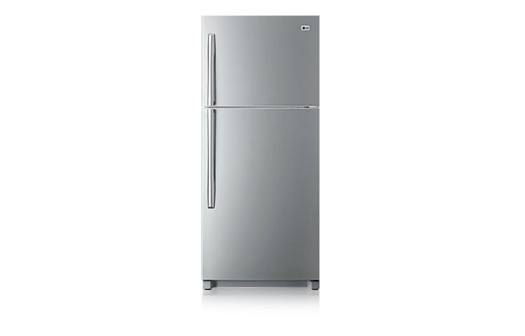 Front view of 460L Platinum Silver Top Mount Fridge GR-B492YLC