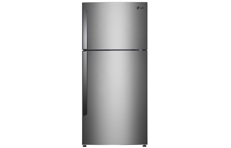 Front view of 580L Platinum Silver Top Mount Fridge GR-B602GLCA