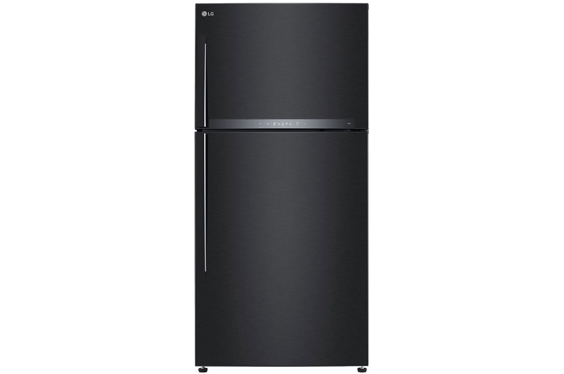 LG 602L Top Freezer Fridge in Black Metal Finish , GR-H802HQHM