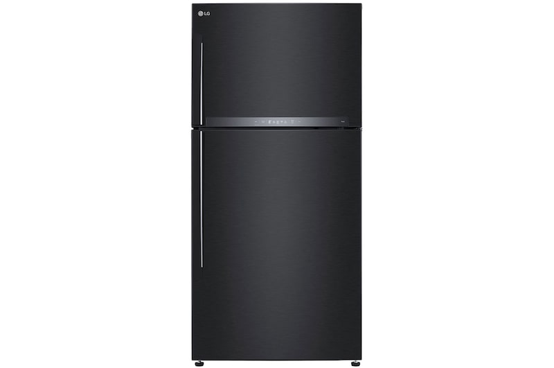LG 602L Top Freezer Fridge in Black Metal Finish , GR-H802HQHM