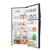 LG 602L Top Freezer Fridge in Black Metal Finish , GR-H802HQHM