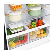 LG 602L Top Freezer Fridge in Black Metal Finish , GR-H802HQHM