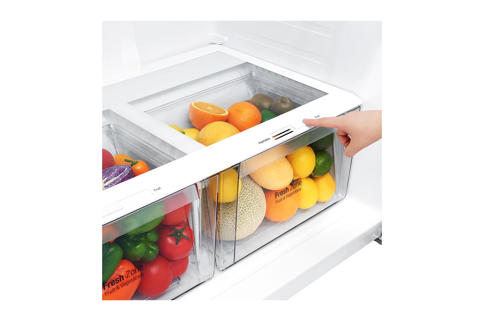 LG 602L Top Freezer Fridge in Black Metal Finish , GR-H802HQHM