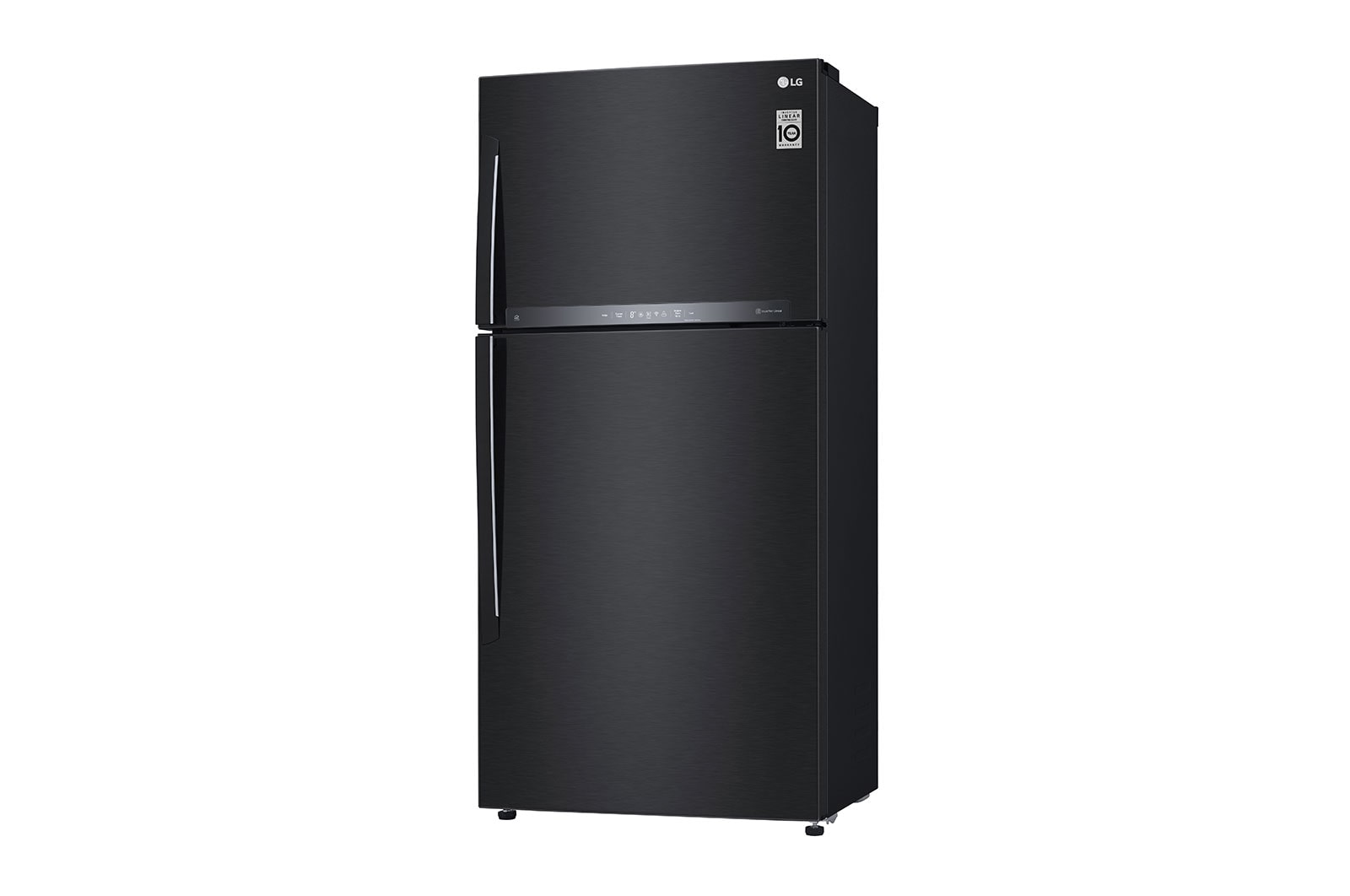 LG 602L Top Freezer Fridge in Black Metal Finish , GR-H802HQHM