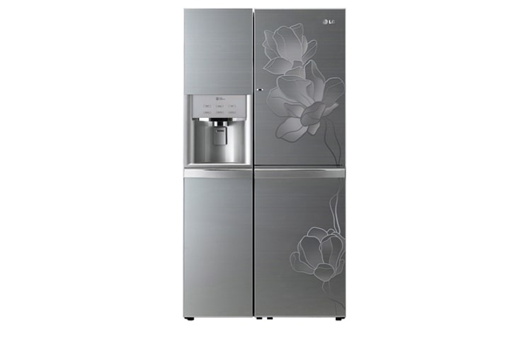 Front view of LG 659L Mulan Shine, Door in Door Side by Side GR-J237AGXN