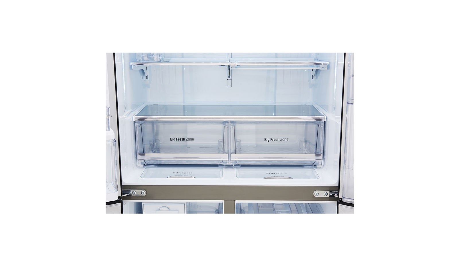 LG IEC Gross 725L Black Glass Multi-Door Refrigerators with Inverter Linear Compressor & Door in Door™, GR-M24FBGHL