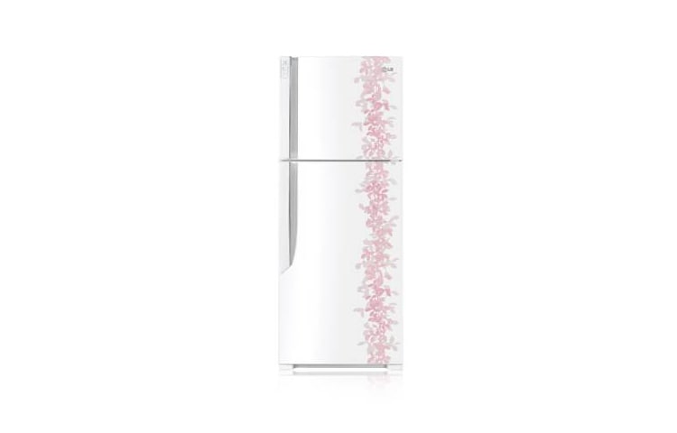 LG 460L Natural White, Green Plasma Top Mount Fridge, GR-M492CPN