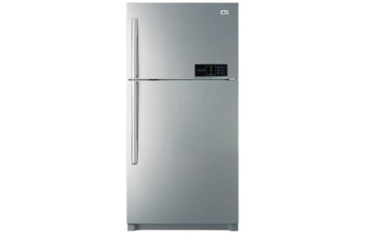 Front view of 5 Star Energy Saving - 560L Stainless Steel Top Mount Fridge GR-M562YSQA
