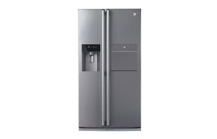 Front view of 567L Dispenser &amp; Minibar Side by Side GR-P207BSK