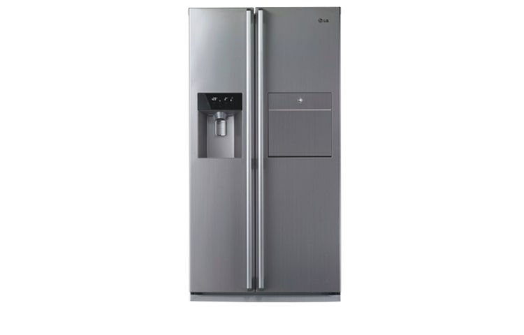 Front view of 567L Stainless Steel, Non Plumbing Dispenser & Minibar Side by Side GR-P207BSXV