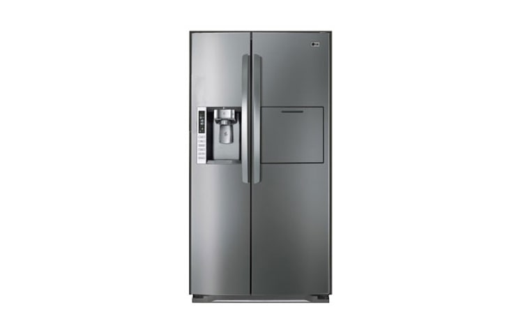 Front view of 693L Dispenser &amp; Minibar Side by Side GR-P247CSP