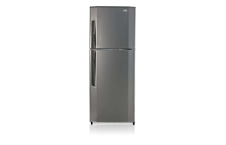 Front view of 230L Platinum Silver Top Mount Fridge GR-V242RL