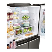 LG IEC Gross 705L Gross Capacity Black Stainless Steel Multi-Door Refrigerators with Inverter Linear Compressor & InstaView Door-in-Door®, GR-X24FTKHL