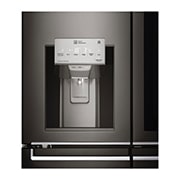 LG IEC Gross 705L Gross Capacity Black Stainless Steel Multi-Door Refrigerators with Inverter Linear Compressor & InstaView Door-in-Door®, GR-X24FTKHL