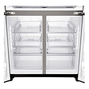 LG IEC Gross 705L Gross Capacity Black Stainless Steel Multi-Door Refrigerators with Inverter Linear Compressor & InstaView Door-in-Door®, GR-X24FTKHL