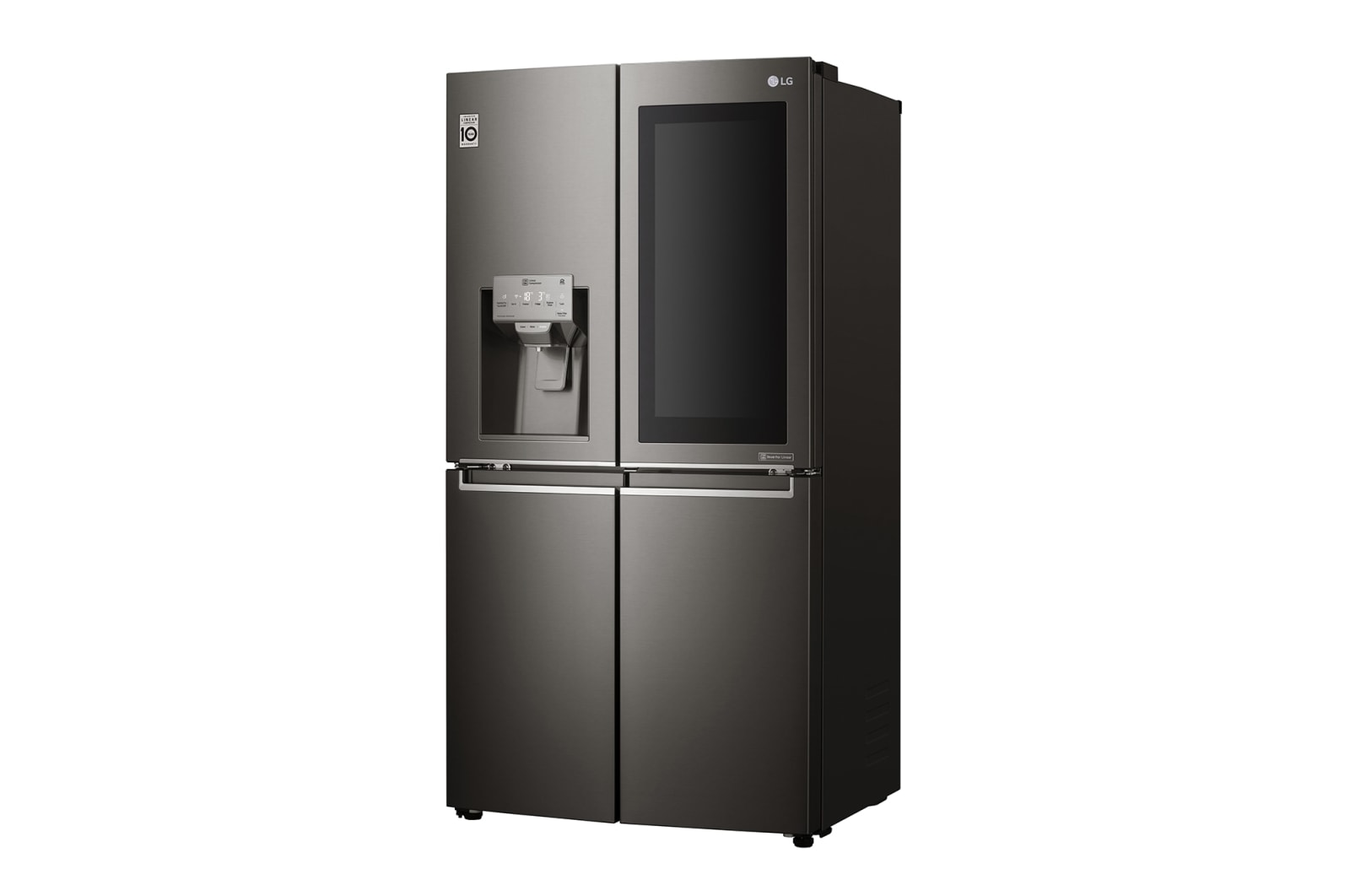 LG IEC Gross 705L Gross Capacity Black Stainless Steel Multi-Door Refrigerators with Inverter Linear Compressor & InstaView Door-in-Door®, GR-X24FTKHL