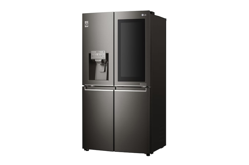 LG IEC Gross 705L Gross Capacity Black Stainless Steel Multi-Door Refrigerators with Inverter Linear Compressor & InstaView Door-in-Door®, GR-X24FTKHL