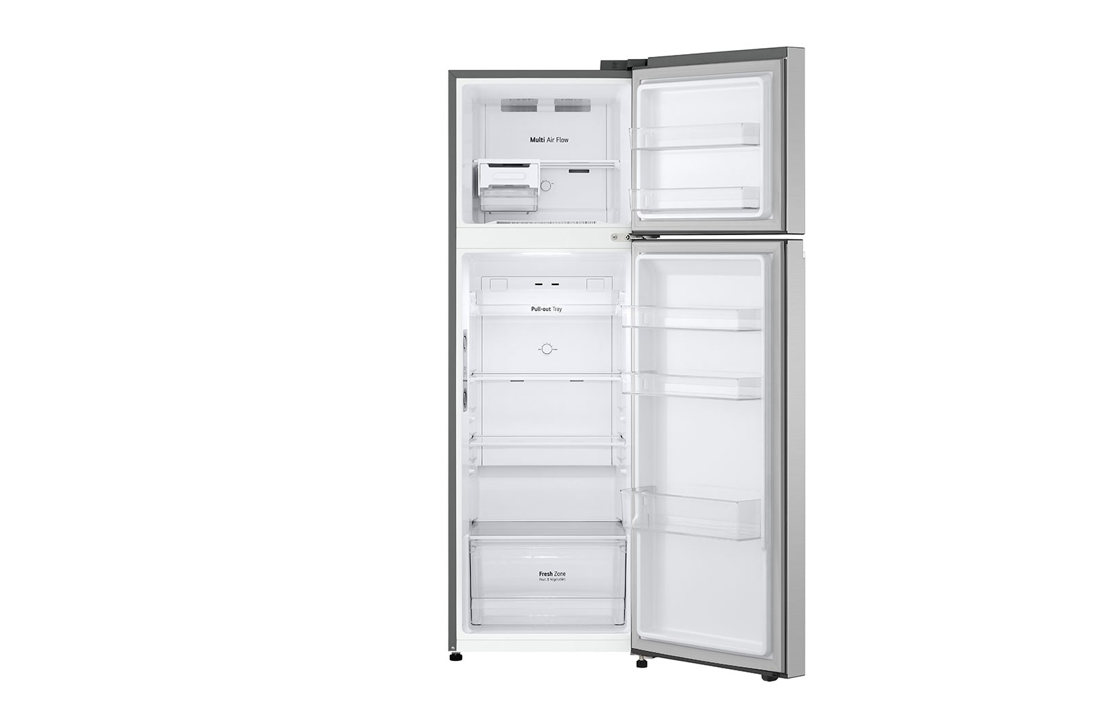 LG 287L Top Freezer Fridge in Platinum Silver3, GV-B262PLGB