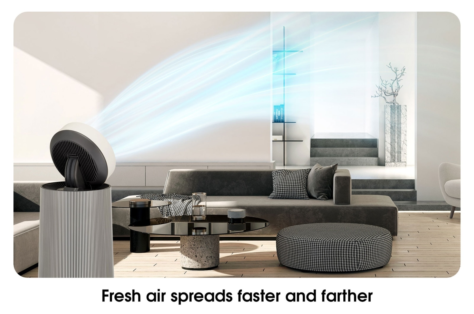 LG PuriCare™ 360º Alpha Pet Single (Beige) Air Purifier with Allergy Care and and Pet Mode, AS65GDBY0