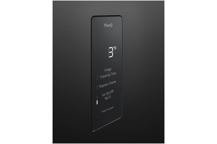 LG [Subscribe] 493L Top Freezer Fridge in Essence Matt Black with Water Dispenser & Auto Ice maker, GN-F452PQAK